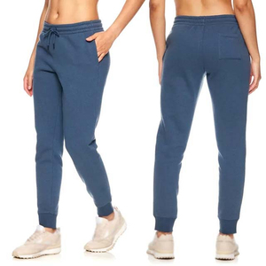 Pantalon léger en lin et coton mélangé respirant pour femmes pour l'été par temps chaud avec décoration en dentelle Design avant plat - Product Image 4