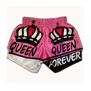 Pantalones Cortos de Muay Thai, MMA y Kickboxing Hechos a Medida, de Algodón/Poliéster, Estilo Urbano, Cintura Elástica, Transpirables y de Secado Rápido - Product Image 6