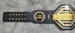 Ceinture de championnat poids lourd de qualité supérieure conçue sur mesure Bracelet en cuir véritable de 8mm Logo avant durable Arts martiaux pour la lutte - Product Image 3
