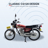 Motocyclette tout-terrain à essence CG 125cc de fabrication chinoise avec moteur pour l'exportation vers l'Afrique