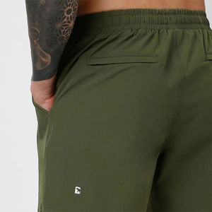 กางเกงกีฬาขาสั้นประสิทธิภาพสูงของผู้ชายผ้าแห้งเร็วสำหรับวิ่งเข้ายิมออกกำลังกายกลางแจ้งลายพื้น - Product Image 6