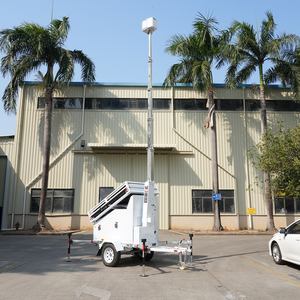 Système de surveillance CCTV de qualité supérieure avec remorque solaire à caméra mobile double face 5*450W, étanche IP66 et générateur de sauvegarde cloud - Product Image 3