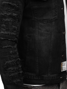 2025 Nuevo diseño de moda Chaqueta de mezclilla de alta calidad para hombres Precio al por mayor Chaquetas de mezclilla para hombres hechas a medida - Product Image 3