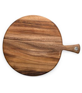 Planche à découper de cuisine ronde Planche à découper en bois artisanale - Product Image 1