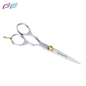 Tijeras profesionales de corte de pelo de acero inoxidable logotipo personalizado con punta de hoja afilada y bolsa protectora - Product Image 2