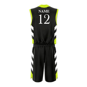 Ensembles d'uniformes de basket-ball américains respirants avec des matériaux légers personnalisés Maillot uni en maille à mailles blanches pour hommes adultes - Product Image 1