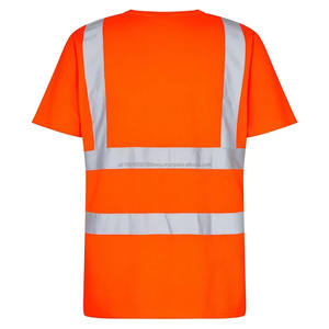Camiseta de Alta Visibilidad Reflectante Verde Neón con Bandera, Nombre Personalizado, Ropa de Trabajo de Seguridad, Camiseta de Seguridad para Hombre - Product Image 2