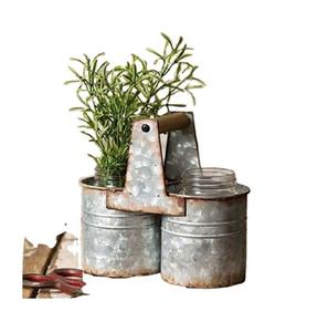 Herramienta galvanizada de forma redonda clásica Caddy Metal con diseño elegante perfecto para utensilios de cocina domésticos y uso de almacenamiento de vajilla - Product Image 5