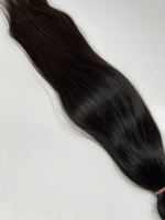 Extensions de cheveux indiennes 100% Remy à bandes adhésives, vierges, cuticules alignées, sans nœuds, toucher doux, lisses, qualité supérieure, 10-30 pouces