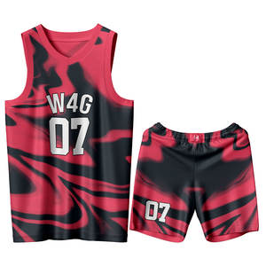 Private Label Adult Basketball Uniforms 100% Polyester Breathable Printed Plus Size Front Logo Team Sportswear OEM/ODM Supplier - Product Image 2