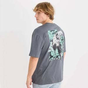 T-shirt pour homme de luxe, délavé à l'acide, vintage, streetwear, haut, 100% coton, gaufré, anti-boulochage, séchage rapide, vêtements de marque personnalisés - Product Image 3