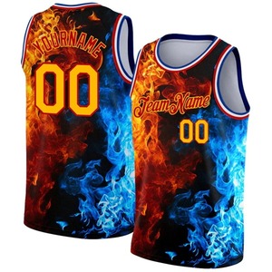 Camiseta de baloncesto con degradado de grafiti con nombre personalizado, camisetas Retro con estampado 3D, ropa de calle de verano, camiseta sin mangas, chaleco V15 - Product Image 5
