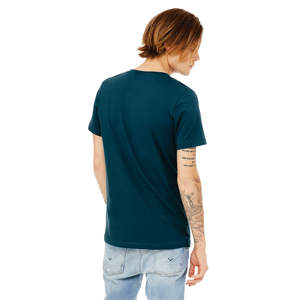 T-Shirt à manches courtes col en v, 100% Airlume, en coton peigné et avec anneau, simple, 4.2 oz - Product Image 3