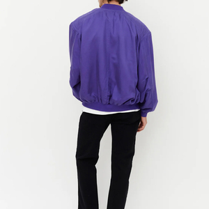 Blouson aviateur élégant à logo personnalisé tissu d'extérieur avec décoration de poche veste de rue grande taille pour homme à des prix abordables - Product Image 4