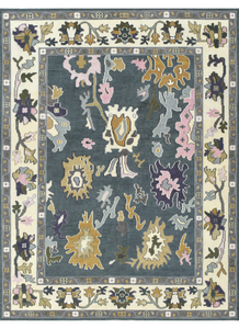 Tapis mur à mur en laine filée à la main de haute qualité avec motif floral à poils coupés pour un usage domestique - Product Image 2