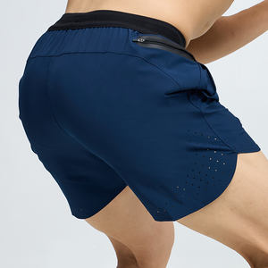 Custom New Arrived High Quality Breathable <b>Mesh</b> Panel Insert Recycled Dry Fast Polyester Spandex <b>Men</b> Workout Gym <b>Shorts</b> - Product Image 2