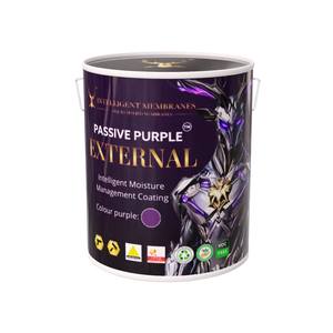 Passive Purple External Airtight Fire Rated Faade <b>Waterproofing</b> Membrane 10kg <b>Spray</b> Roller - Product Image 1