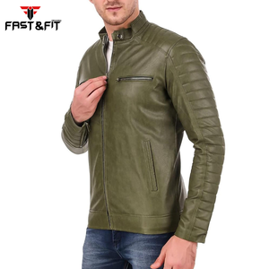 Veste et ceinture personnalisées vestes de moto en cuir à la mode pour hommes fabrication pakistanaise vente en gros - Product Image 3