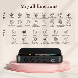 Auto OBD2 <span class=keywords><strong>GPS</strong></span> HEAD-up hiển thị Car HUD Đồng hồ tốc độ kính chắn gió M17 thiết bị điện tử HUD chiếu OBD2 plug and play - Product Image 3