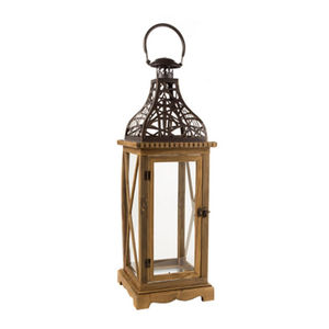 Linterna colgante decorativa de Navidad para interiores de diseño único, linterna de madera y Metal Premium para el hogar, boda y decoración de eventos - Product Image 3