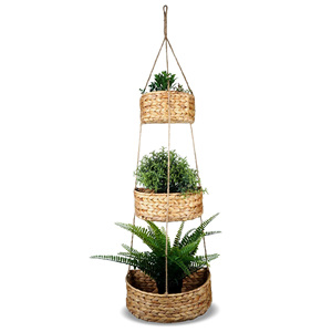 Cesta de frutas de jacinto de agua, precio económico, cestas colgantes, contenedor para almacenamiento en la cocina, decoración - Product Image 1