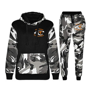 High Quality Custom Logo Two Piece Suits Solid Color <b>Plain</b> <b>Tracksuit</b> Hoodie Men Sweatsuit Sets - Product Image 1
