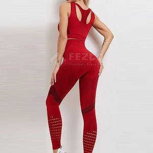 <b>Top</b> Premium Quality Custom Logo Women Active Wear Yoga <b>Leggings</b> <b>And</b> <b>Tops</b> Fitness Yoga Set - Product Image 1