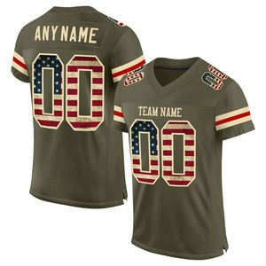 Maillot de Football américain par sublimation personnalisé de haute qualité maillot d'entraînement d'épaule rembourré uniforme de vêtements de sport d'équipe à manches courtes - Product Image 6