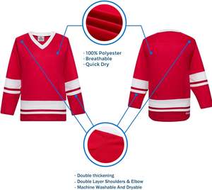 Mayorista de Camisetas de Hockey sobre Hielo, Fábrica de Uniformes de Hockey sobre Hielo al por Mayor, Proveedor de Ropa Deportiva Profesional para Equipos - Product Image 3