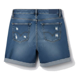 Elegantes Pantalones Cortos Vaqueros para Hombre, Estilo Utilitario, con Bolsillos Funcionales y Ajuste Cómodo - Product Image 6