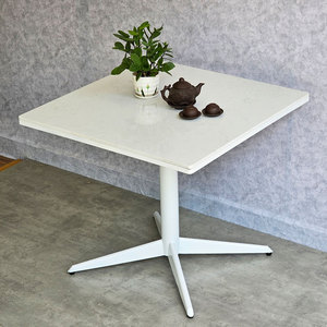 BA68163 Square <b>Dining</b> <b>Table</b> 80x70cm with Stone Top Assembled and Extendable for Home Bar or Living Room Furniture - Product Image 4