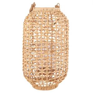Solid Wood <b>Lantern</b> Glass Windproof Eco Friendly Material <b>Rattan</b> & Jute Lighting Accessories Wholesale Price Home & Hotel - Product Image 5