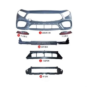 Grilles de voiture de pare-chocs avant de mise à niveau Facelift pour Mercedes-Benz classe Cls W257 C257 2018 2019 2020 2021 2022 Changer en <span class=keywords><strong>Cls63s</strong></span> un Style - Product Image 6