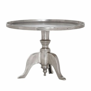 Table basse élégante et moderne, design léger et portable, en aluminium, style vintage, décorative, unique, à 4 pieds, pour salon - Product Image 4
