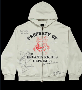 Sweat-shirt à capuche pour homme avec logo DTG personnalisé en pur coton délavé à l'acide vintage tricoté de haute qualité et anti-rides pour l'hiver - Product Image 1