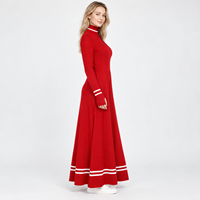 Robe pull en coton à manches longues pour femmes, de haute qualité et tendance