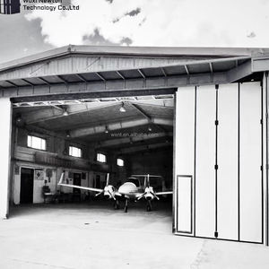 La meilleure <span class=keywords><strong>porte</strong></span> <span class=keywords><strong>de</strong></span> hangar pliante en accordéon pliante verticale résistante au vent et ignifuge à faible entretien - Product Image 4