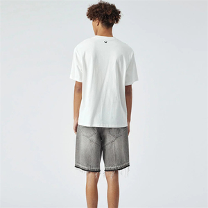 กางเกงยีนส์ขาสั้นผู้ชายแบบแบ็กกี้ Y2K ตามสั่งสไตล์ฮิปฮอปมีซิปปิดกางเกงขาสั้นผู้ชายอินเทรนด์แฟชั่นฤดูร้อน - Product Image 6