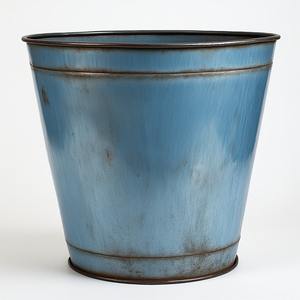 Maceta galvanizada hecha a mano con acabado rústico, perfecta para decoración de jardín de lujo y elegantes casas de temporada de vacaciones - Product Image 4