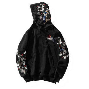 Sudaderas con capucha de algodón de alta calidad para hombre con bordado, ropa informal térmica holgada para Precio de invierno - Product Image 4