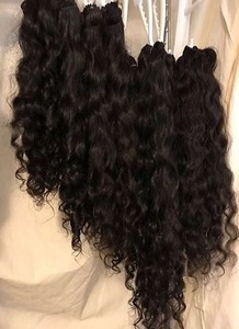 Extensions de cheveux bruts authentiques à donneur unique de temple indien Extensions de cheveux humains vierges Remy Soyeux naturels dessinés à un seul tirage - Product Image 5