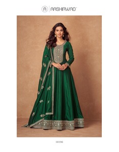 Vestido Salwar Kameez de Seda de Diseño Neeta Creation, Largo hasta el Suelo, con Dupatta, de Secado Rápido, para Todas las Temporadas, Colección para Damas, Estilo Indio-Pakistaní - Product Image 2