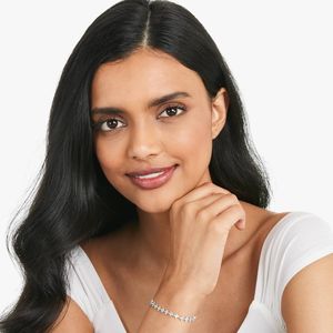 Bracelet de Tennis en diamant Moissanite de 7 pouces coupe ronde pour femme glacé 10K plaqué or et argent bijoux de mode de qualité supérieure - Product Image 2