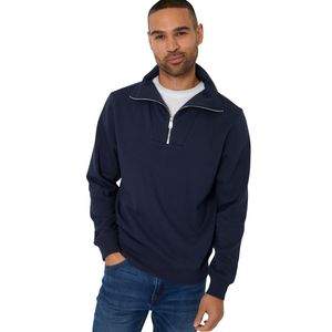 เสื้อสเวตเชิ้ตคอปกทรงโอเวอร์ไซส์ ผ้าฟลีซคอตตอน ย้อมสีแบบ High Street  ลายพิมพ์ครึ่งซิป สำหรับผู้ชาย  แบบเรียบ  รับผลิตตามสั่งขายส่ง - Product Image 1