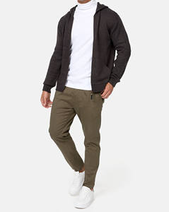 Sweat-shirts à capuche surdimensionnés respirants à épaules tombantes avec logo imprimé en 3D personnalisé, style zippé, couleur contrastée pour hommes - Product Image 6