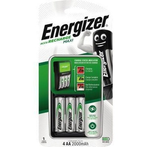 Cargador Energizer Maxi para Pilas AAA/Micro AA/Mignon, 11h, 230V, Incluye 4 Pilas AA de 2000mAh, Accesorios de Energía - Product Image 1