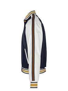 Vestes d'Université Vintage Design Personnalisé Vêtements d'Équipe en Satin Respirants avec Patch Brodé Logo XL Retro Basketball Letterman Jacket - Product Image 3