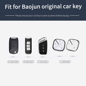 สังกะสีอัลลอยด์รถพับรีโมทคอนโทรลKeyกรณีฝาครอบเชลล์FobสําหรับBaojun Wuling <span class=keywords><strong>510</strong></span> 310 730 560 พวงกุญแจสมาร์ทอุปกรณ์เสริมอัตโนมัติ - Product Image 2