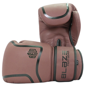 Mejores guantes de boxeo profesionales Entrenamiento Sparring Kickboxing Muay Thai Saco de boxeo pesado Blaze Fighting Hook Loop Closure - Product Image 1