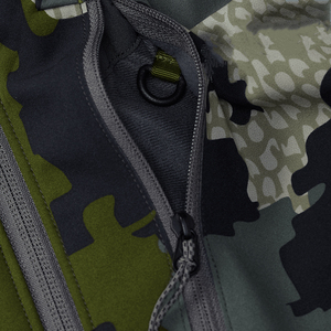 เสื้อแจ็คเก็ตซอฟต์เชลล์สำหรับล่าสัตว์ฤดูหนาว HUNT GEAR รุ่นใหม่ ดีไซน์ทันสมัย กันน้ำ กันลม ปิดด้วยซิป ลายพิมพ์ - Product Image 3